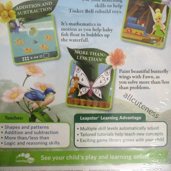 Disney Fairies Leapster Learning Game - Picture 3 of 3